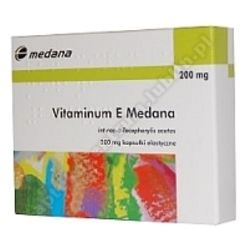 Vitaminum E Medana kaps.elast. 200mg 20kap