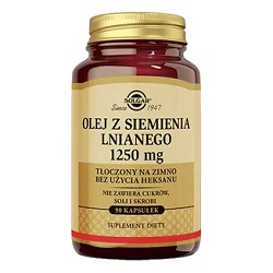 SOLGAR Olej z siemienia lnianego 1250 mg 90 kapsułek *