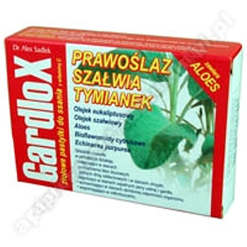 Gardlox Pastylki zioł. z wit.C pastyl. x 16 d/ssania