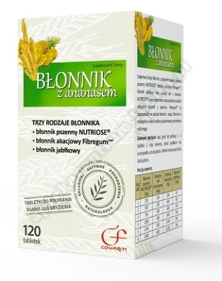 DrUroda Błonnik z ananasem tabl.dossania 120 tab