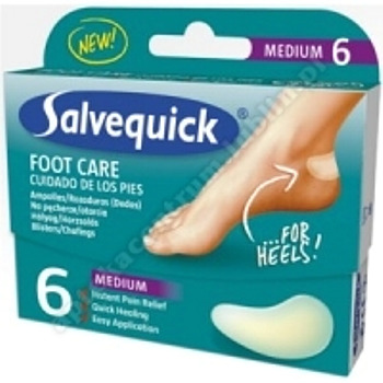 Plast.SALVEQUICK Medium n/pęcherze/otar 6szt.