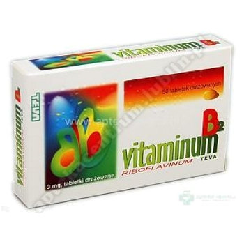 Vit. B 2 Pliva draż. 3mg 50draż.(2x25szt.)