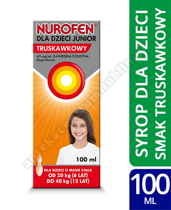 Nurofen dla dzieci Junior truskawkowy 100 ml