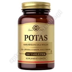 SOLGAR Potas 100 tabletek *
