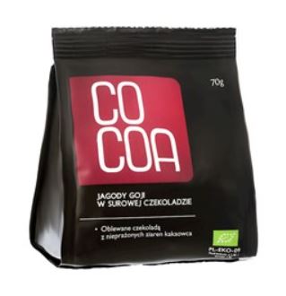 Jagody z goji w surowej czekoladzie BIO 70g COCOA