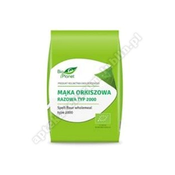Mąka orkiszowa razowa typ 2000 BIO 500g BIO PLANET data ważności: 30.06.18r dostęp. 2 op.
