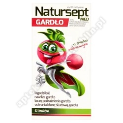 NATURSEPT MED GARDŁO Lizaki o smaku wiśniowym 6 szt. *