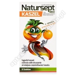 NATURSEPT MED KASZEL lizaki 6 szt (smak pomarańczowy ) *