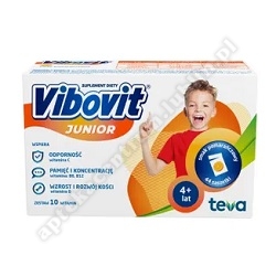 Vibovit Junior o smaku pomarańczowym proszek 44 saszetki *