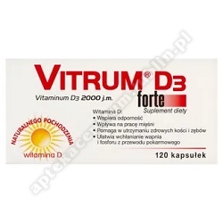 Vitrum D3 Forte kaps. 0,05mg D3 2000j.m. 120 kaps. *