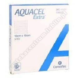 OPATRUNEK HYDROFIBRE AQUACEL EXTRA , 10 X 10 CM, 1 SZTUKA *