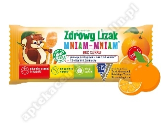 Zdrowy Lizak Mniam-Mniam pomarańcza 1 sztuka *