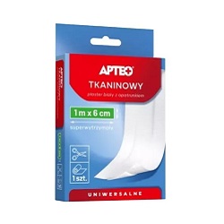 Plast.tkanin.z opatr.APTEO CARE 1m x 6 cm  *