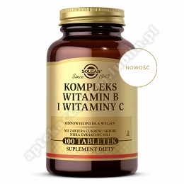 SOLGAR Witamina B kompleks i wit. C  100tab.