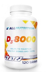 Allnutrition D3 8000 120 tabl. * dostępne ostatnie opakowanie!