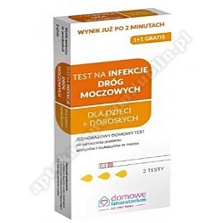 Test na infekcje dróg moczowych, dla dzieci + dorosłych - 2 szt *