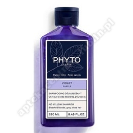 PHYTO PURPLE NO YELLOW Szampon dla włosów rozjaśnianych, blond, siwych i platynowych 250 ML