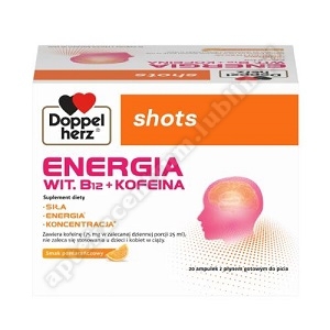 Doppelherz shots ENERGIA płyn doustny 1 amp.