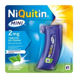 Niquitin Mini tabl.do ssania 2 mg 20 tabl.-data waznosci 30.06.2025 -dostepne 3 op