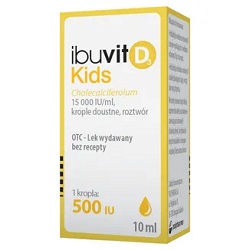 Ibuvit D3 Kids krop.doust.,roztw. 15000I.U 10 ml *