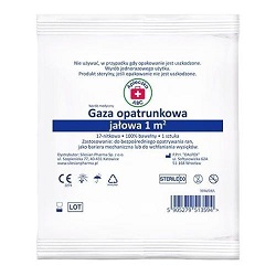 Gaza opatr jałowa 1m Apteczka ABC  *