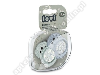 Lovi Blossom Blue Smoczek dynamiczny silikonowy 22/924BOY 18 m+