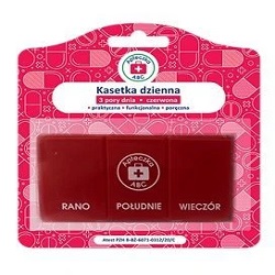 Kasetka 3 pory dnia czerwona Apteczka ABC *