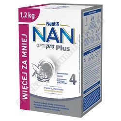 Nestle NAN Optipro Plus 4, produkt na bazie mleka dla dzieci po 2 roku, 1,2 kg *