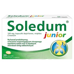 Soledum Junior kaps.dojel.miękkie 100mg 20 kaps.