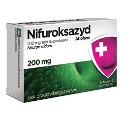 Nifuroksazyd Aflofarm tabl.powl. 200mg 12 tabl.