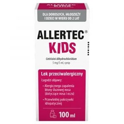Allertec Kids syrop 5 mg/5ml 100 ml