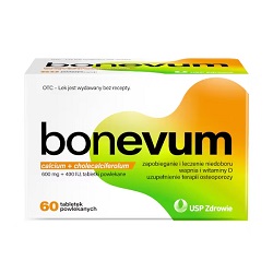 Bonevum tabl.powl. 600mg+400I.U. 60 tabl.