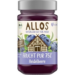 Mus jagodowy (75 % owoców) BIO 250 g - ALLOS*