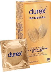 Prezerwat. Durex Sensual supercienkie 10sz