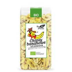 Chipsy bananowe słodzone Bio 150g Bio Planet*