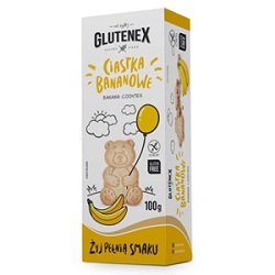 Ciastka bananowe bezglutenowe 100g GLUTENEX*
