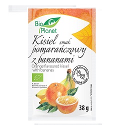 Kisiel o smaku pomarańczowym z bananami BIO 38 g - BIO PLANET *