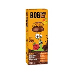 BOB SNAIL Przekąska jabłko mango w mlecznej belgijskiej czekoladzie 30g*