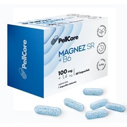 PellCore Magnez SR + B6 kaps.twarde 60kaps*