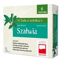 Szałwia tabl.powl. 30 tabl. (blist.)*