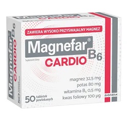 Magnefar B6 Cardio tabl.powl. 50 tabl. *
