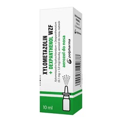 Xylometazolin + Dexpanthenol WZF (0,1mg+5,0mg)/dawkę, aerozol do nosa, 10 ml