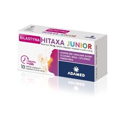 Bilastyna Hitaxa Junior tabl. ulegające rozpad.w jamie ustnej 10 tabl.