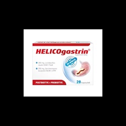 Helicogastrin kaps. 28 kaps.+ krem do rąk URIAGE 50 ml  Gratis!!!