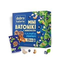 Batoniki minii z nerkowców a&rsquo;la muffin jagodowy Dobra Kaloria 6x17g *